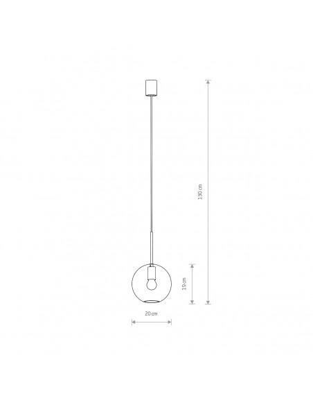 Sphere Lampa Wisz Ca Transparentna M Nowodvorski