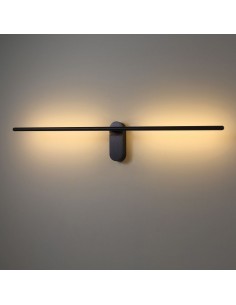 Kinkiet LED LINE 243A ruchomy czarny minimalistyczny - Elkim Lighting