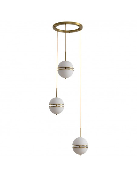 Lampa wisząca LED Sfera-3 złote kule MP0094-3 - Step Into Design