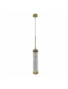 Lampa wisząca Fiatto l Old Gold złota kryształowa - Orlicki Design