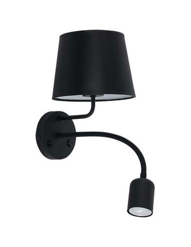 KINKIET MAJA LED BLACK CZARNY 2537 - TK Lighting