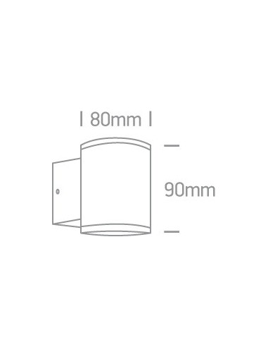 Kinkiet zewnętrzny brązowy Como IP54 67400A/BR OneLight - 2