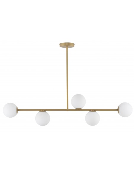 Lampa sufitowa złota Gama 5 kule 33334 Sigma