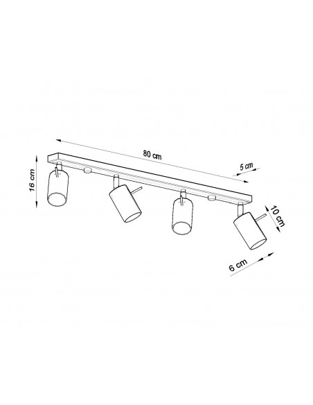 Spot listwa Ring 4L chrom SL.0731 - Sollux - 3