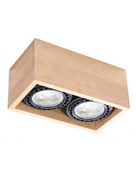 Downlight drewniany Quatro 2 SL.0916 - Sollux