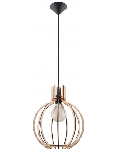 Lampa wisząca Arancia drewno SL.0391 - Sollux