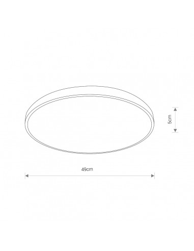 Agnes plafon biały 3000K IP44 ROUND LED 8208 Nowodvorski - 2