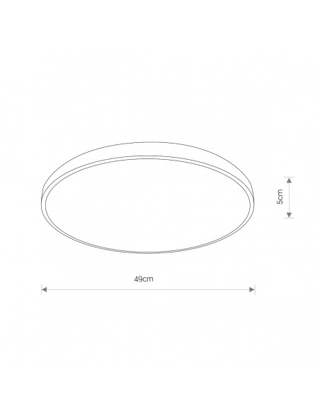 Agnes plafon biały 3000K IP44 ROUND LED 8208 Nowodvorski - 2