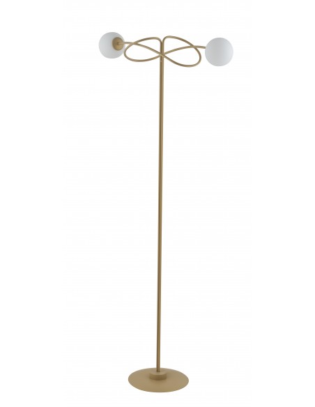 Velvet lampa podłogowa złota nowoczesna kule 50304 Sigma