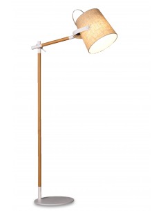 Lapidus lampa podłogowa biało kremowa LDF 8308 (KR) Lumina Deco