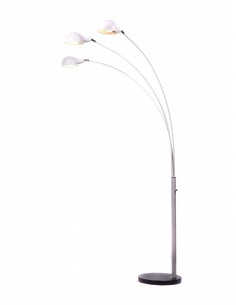 Wallscot lampa podłogowa biała regulowana LDF 8801-3 (WT) Lumina Deco