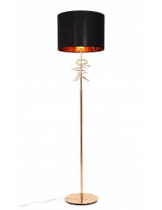 Milari lampa podłogowa czarno złota LDF 5530 (GD/BK) Lumina Deco