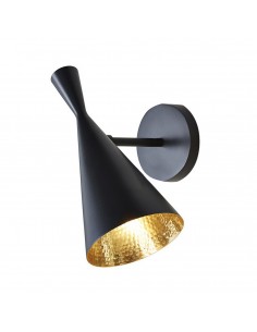 Foggi kinkiet czarno złoty regulowany loft LDW 7712-A (BK) Lumina Deco