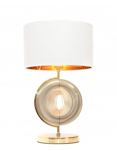 Monteroni lampka nocna biała złota LDT 5532 (WTGD) Lumina Deco