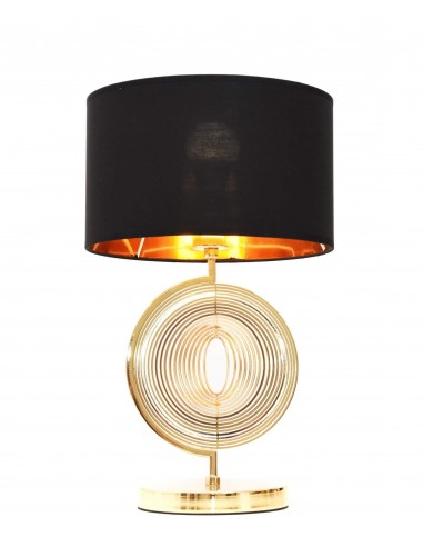 Monteroni lampka nocna czarna złota LDT 5532 (BKGD) Lumina Deco