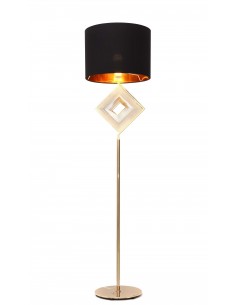 Benardi lampa podłogowa czarno złota LDF 5529 (GD/BK) Lumina Deco