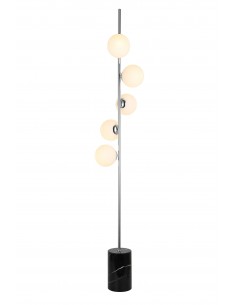 Fredica lampa podłogowa 5 chrom LDF 6030-5 (CHR) Lumina Deco