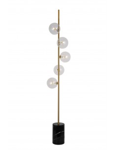 Terica lampa podłogowa mosiężna LDF 6026-5 (MD) Lumina Deco