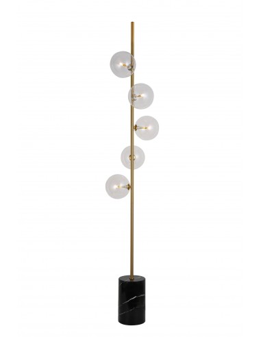 Terica lampa podłogowa mosiężna LDF 6026-5 (MD) Lumina Deco