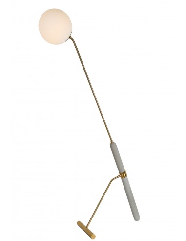 Granino lampa podłogowa mosiężna W1 LDF 6011-1 (CHR) Lumina Deco