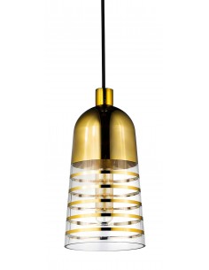 Etrica lampa wisząca złota nowoczesna LDP 6815-1 (GD) Lumina Deco