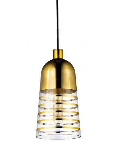 Etrica lampa wisząca złota nowoczesna LDP 6815-1 (GD) Lumina Deco