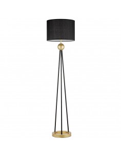 Belforte lampa podłogowa czarno złota LDF 5527 (GD/BK) Lumina Deco