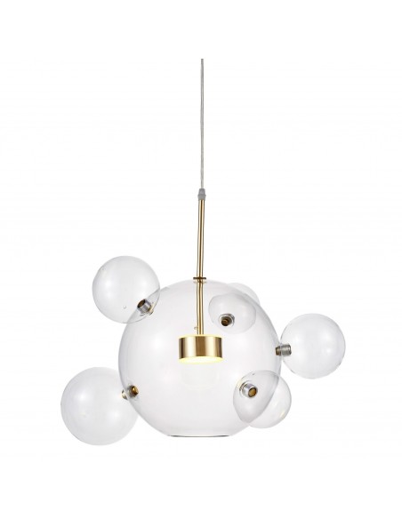 Neroni lampa wisząca kula bubble W6 złota LDP 6016-6 (GD) Lumina Deco