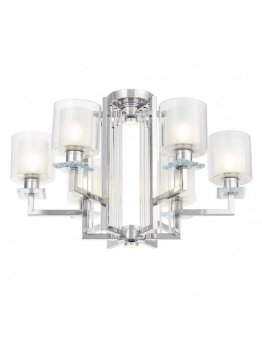Manhattan lampa sufitowa chromowana W6 LDC 8012-6 (CHR) Lumina Deco