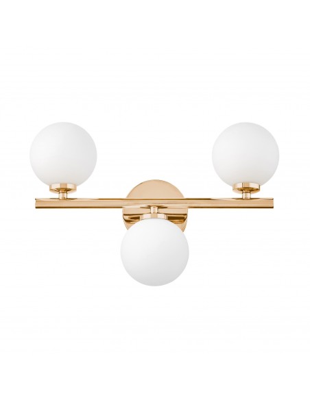 Marsiada kinkiet złoty kule W3 LDW 6033-3 (FGD) Lumina Deco