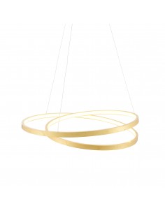 Scribble lampa wisząca złota LED ring 72479 Endon