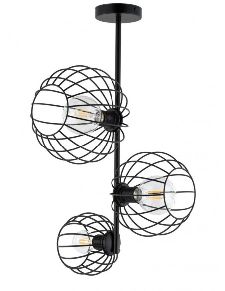 Cherry lampa sufitowa czarna druciana 32363 Sigma