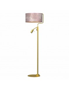 Ziggy lampa podłogowa różowo złota MLP7593 Milagro