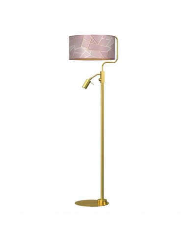 Ziggy lampa podłogowa różowo złota MLP7593 Milagro