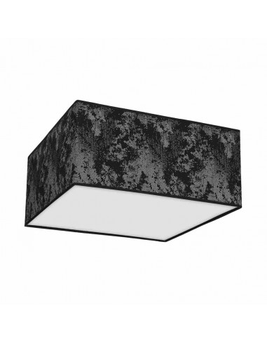 Satino plafon kwadrat czarno srebrny MLP7325 Milagro