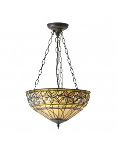 Ashtead lampa wisząca odcienie brązu 63913 Tiffany