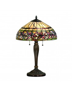 Ashtead lampka stołowa odcienie brązu 63916 Tiffany