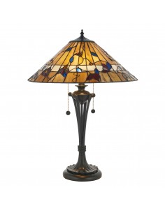 Bernwood lampka stołowa odcienie brązu 63951 Tiffany