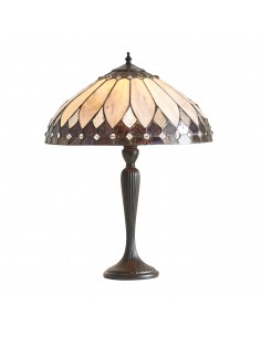 Brooklyn lampka stołowa odcienie brązu 63982 Tiffany