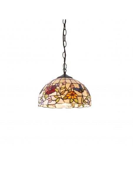 Butterfly lampa wisząca odcienie brązu 63996 Tiffany
