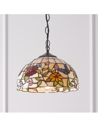 Butterfly lampa wisząca odcienie brązu 63996 Tiffany