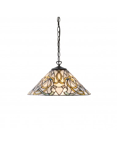 Dauphine lampa wisząca odcienie brązu 64054 Tiffany