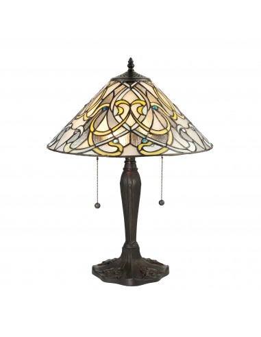 Dauphine lampka stołowa odcienie brązu 64055 Tiffany