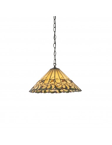 Jamelia lampa wisząca odcienie brązu 64193 Tiffany