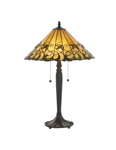 Jamelia lampka stołowa odcienie brązu 64197 Tiffany