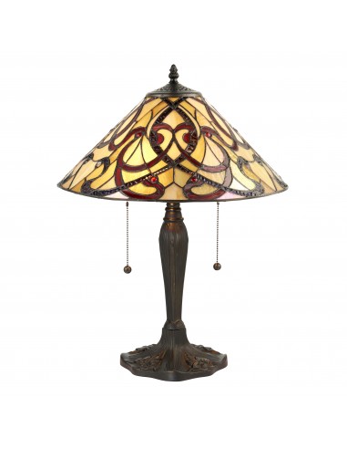 Ruban lampka stołowa odcienie brązu 64321 Tiffany