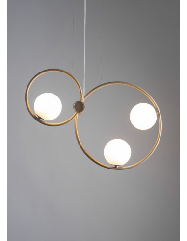 Aqua lampa wisząca podwójna złota 33476 Sigma- 2