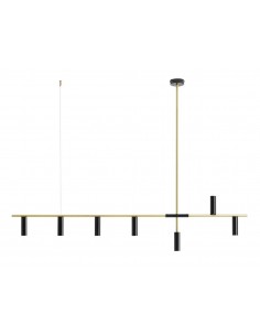 Trevo lampa wisząca czarno złota minimalistyczna 1083T40 Aldex