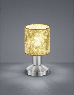 Garda lampka stołowa srebrna złoty abażur 595400179 Trio
