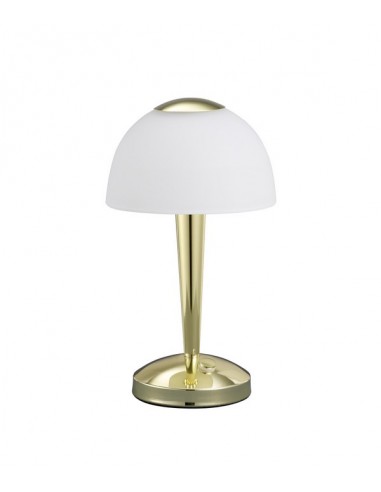 Ventura lampka stołowa złota LED ściemnialna 529990103 Trio